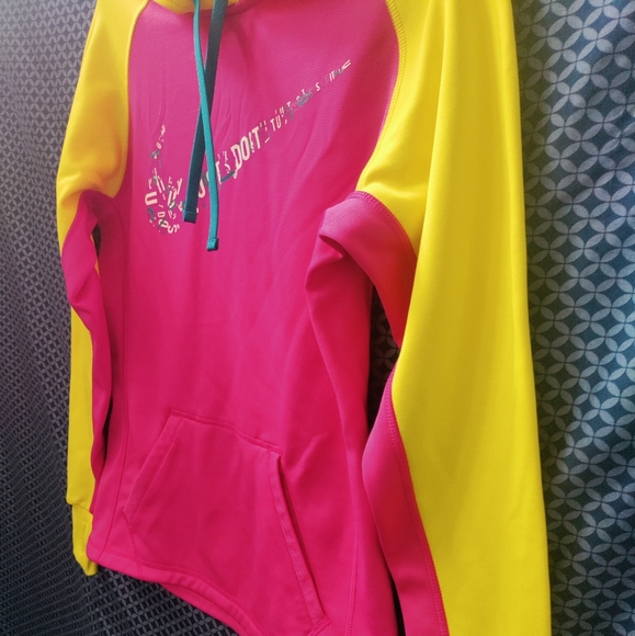 Nike Therma fit- Women's neon pink, yellow & blue pullover sweatshirt. Size - XS - Picture 6 of 10